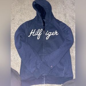 Tell me Hilfiger zip up furry sweatshirt